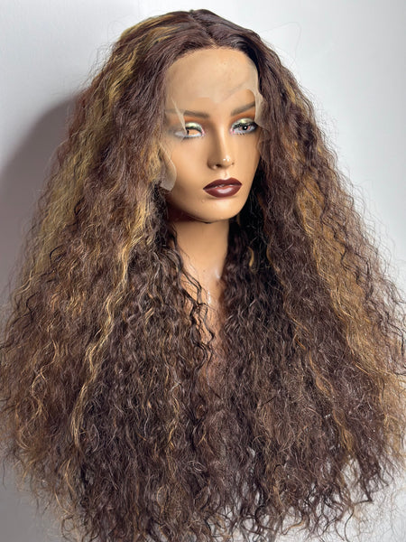 Honey T Part wig 24” Human hair