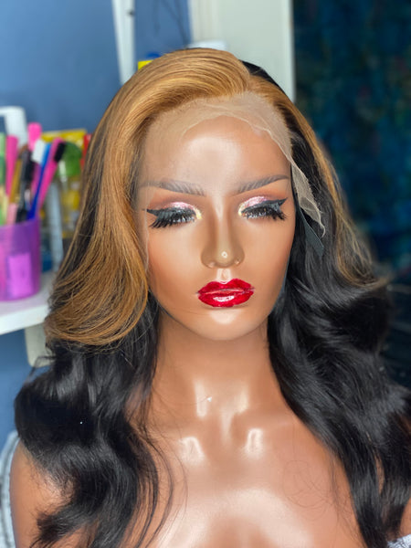 Tobi HD Frontal wig 18” Virgin hair