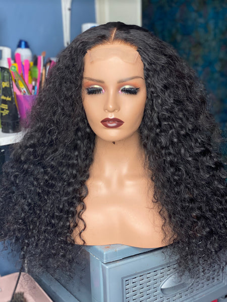 Messy  curly  wig.  Raw Vietnamese 22”